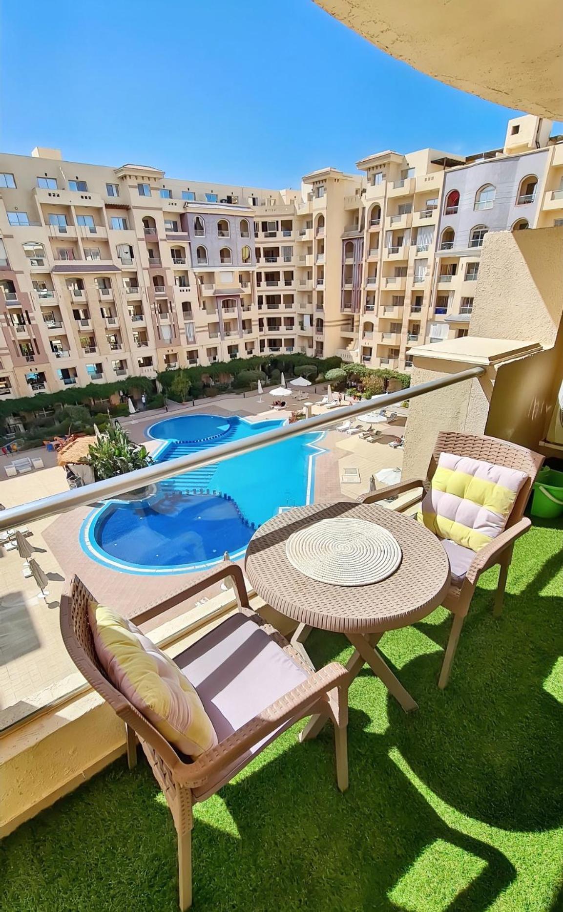 Florenza Blue Sky & Poolview Studio Hurghada Exterior foto